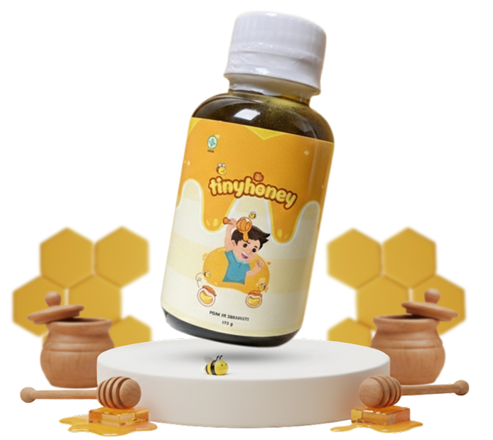Ibu dan anak bahagia menggunakan TinyHoney, suplemen madu untuk pencernaan dan nafsu makan anak